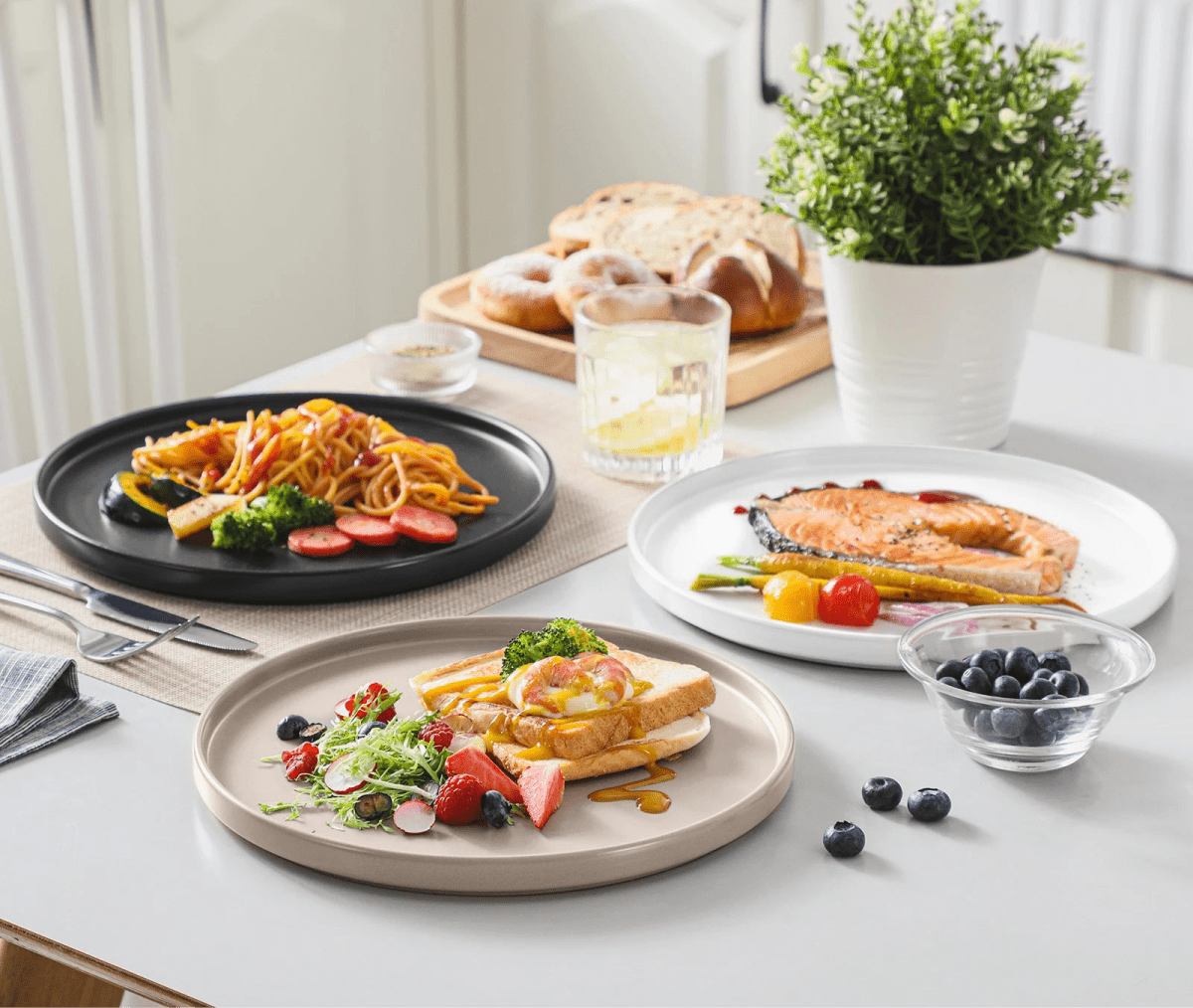 Vaisselle en grès 6 personnes - TARA - 6 pièces Novia Home 143506866PCSDinnerPlate27763201336101