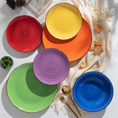 Vaisselle en grès 6/12 personnes - BONITA - 18 /36 pièces Novia Home 14-175-18pcs-MIXCOLOR-200007763-201336101-GERMANY