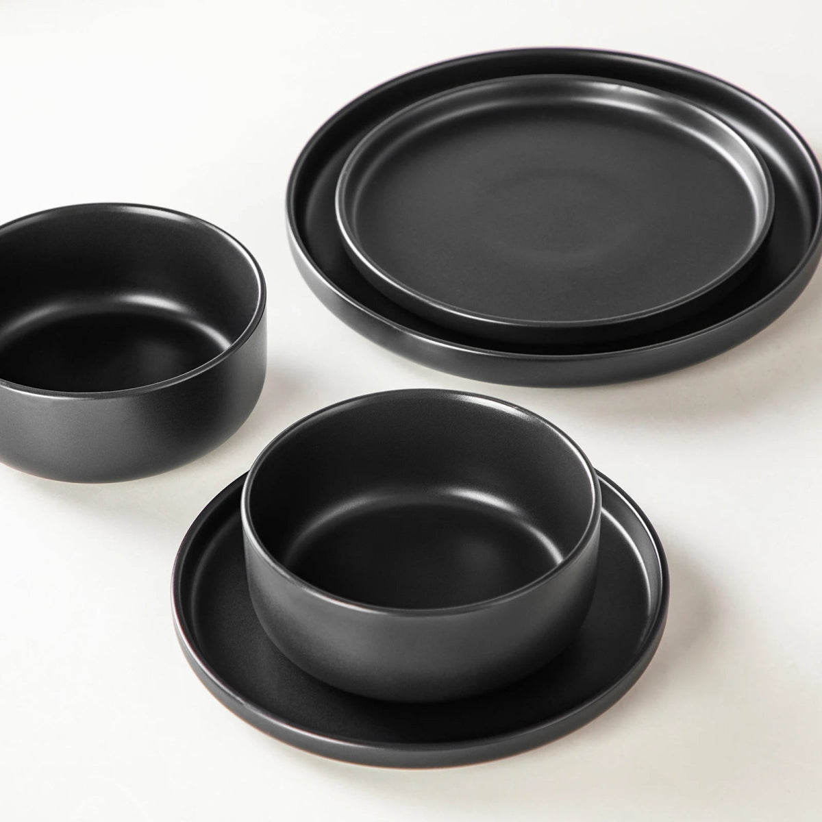 Vaisselle en grès 6/12 personnes - GLAZ - 24/48 pièces Novia Home 1435085324P2776321336101