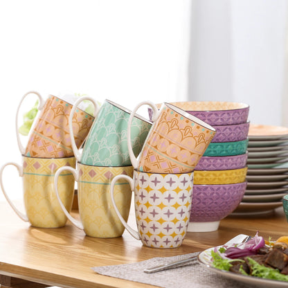 Vaisselle porcelaine 4/12 personnes - TULIP - 16/48 pièces Novia Home 1419316Piece27763201336101GERMANY