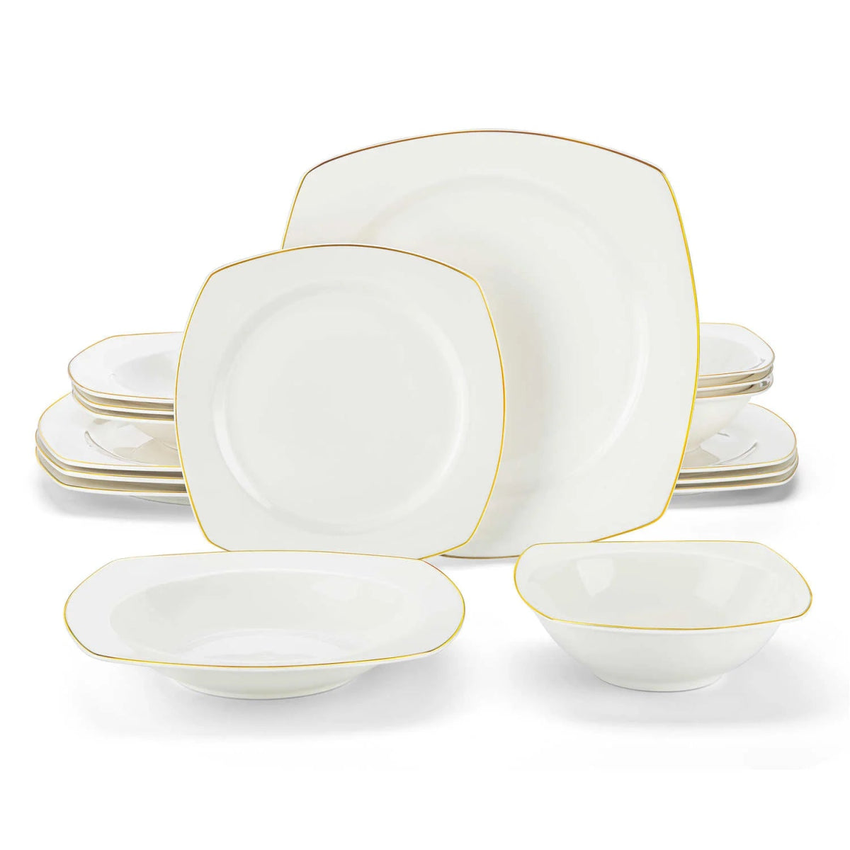 Vaisselle porcelaine 4/8 perosnnes - NORDIC - 16/32 pièces Novia Home 14691RAFA1662810716PCS200007763201336101