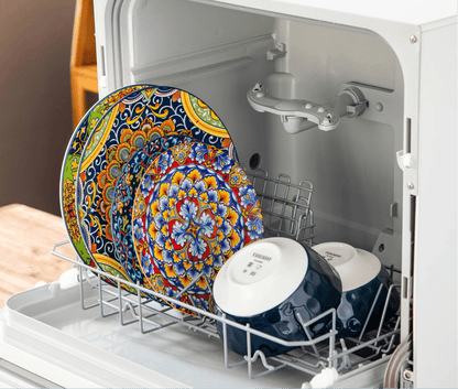 Vaisselle porcelaine 4/8 personnes - BOHO - 12/24 pièces Novia Home 1435085302Orange277632133610121346668212P