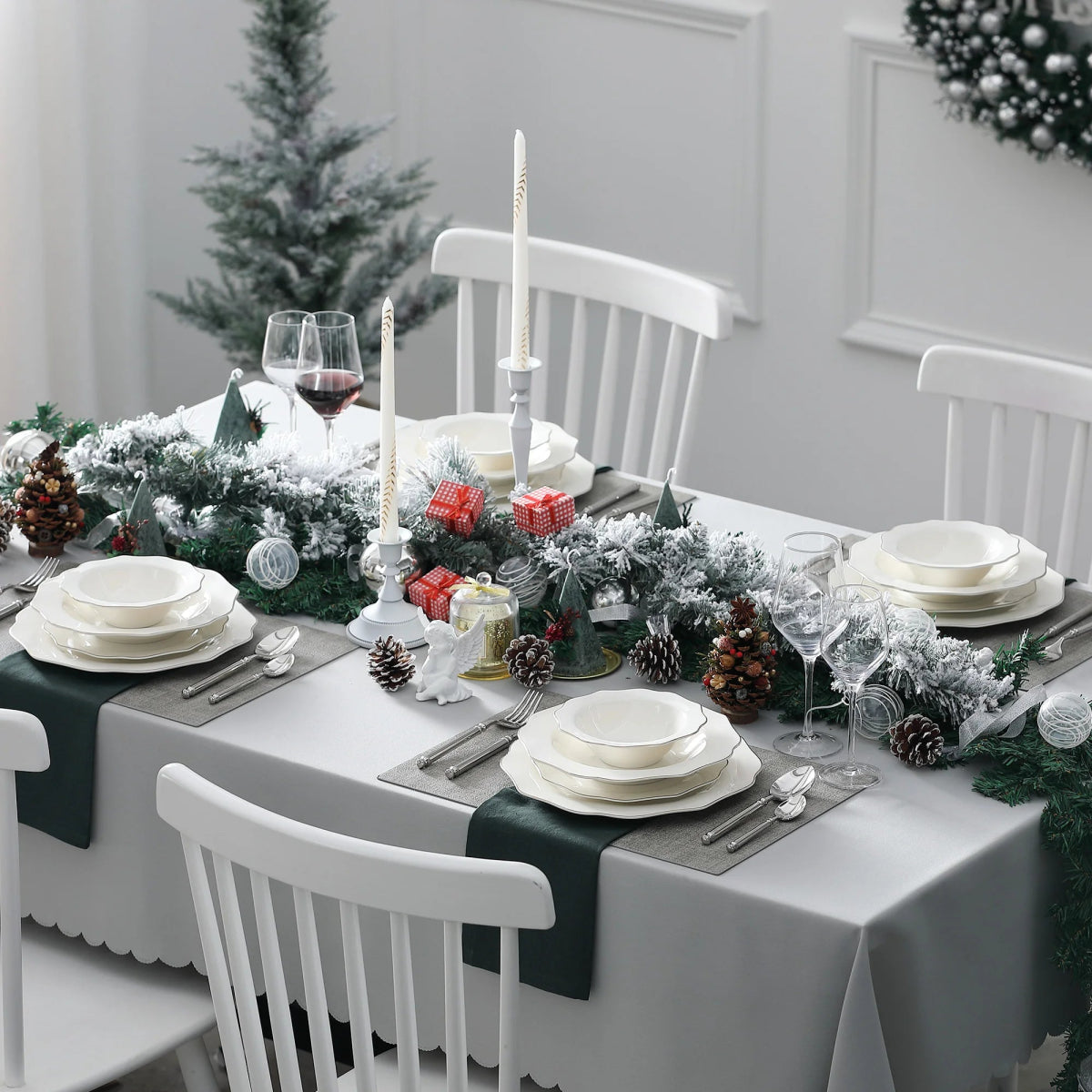 Vaisselle porcelaine 4/8 personnes - LOTUS - 16/32 pièces Novia Home 1419316PIECE2LOTUS7763201336101