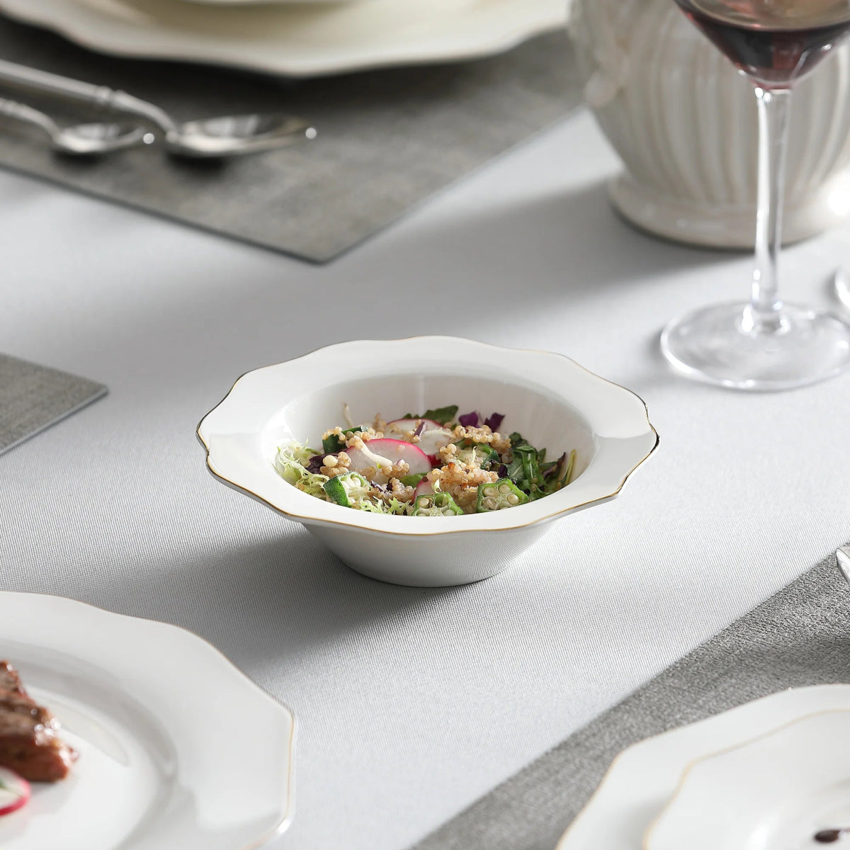 Vaisselle porcelaine 4/8 personnes - LOTUS - 16/32 pièces Novia Home 1419316PIECE2LOTUS7763201336101