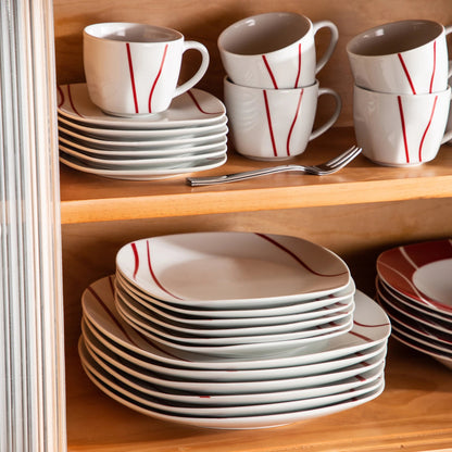 Vaisselle porcelaine 6 personnes - FELISA 30 pièces Novia Home 2FELISA7763201336101