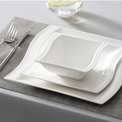 Vaisselle porcelaine 6 personnes - FLORA 26 pièces Novia Home 1419326P2776321336101GERMANY