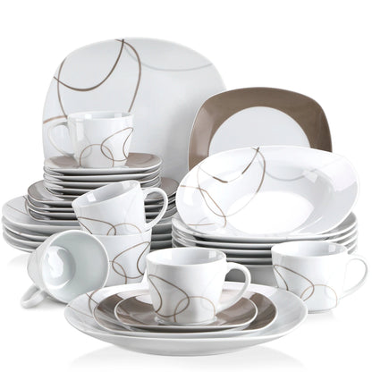 Vaisselle porcelaine 6 personnes - NIKITA - 30 pièces Novia Home 1419330PIECE27763201336101GERMANY