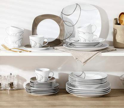 Vaisselle porcelaine 6 personnes - NIKITA - 30 pièces Novia Home 1419330PIECE27763201336101GERMANY
