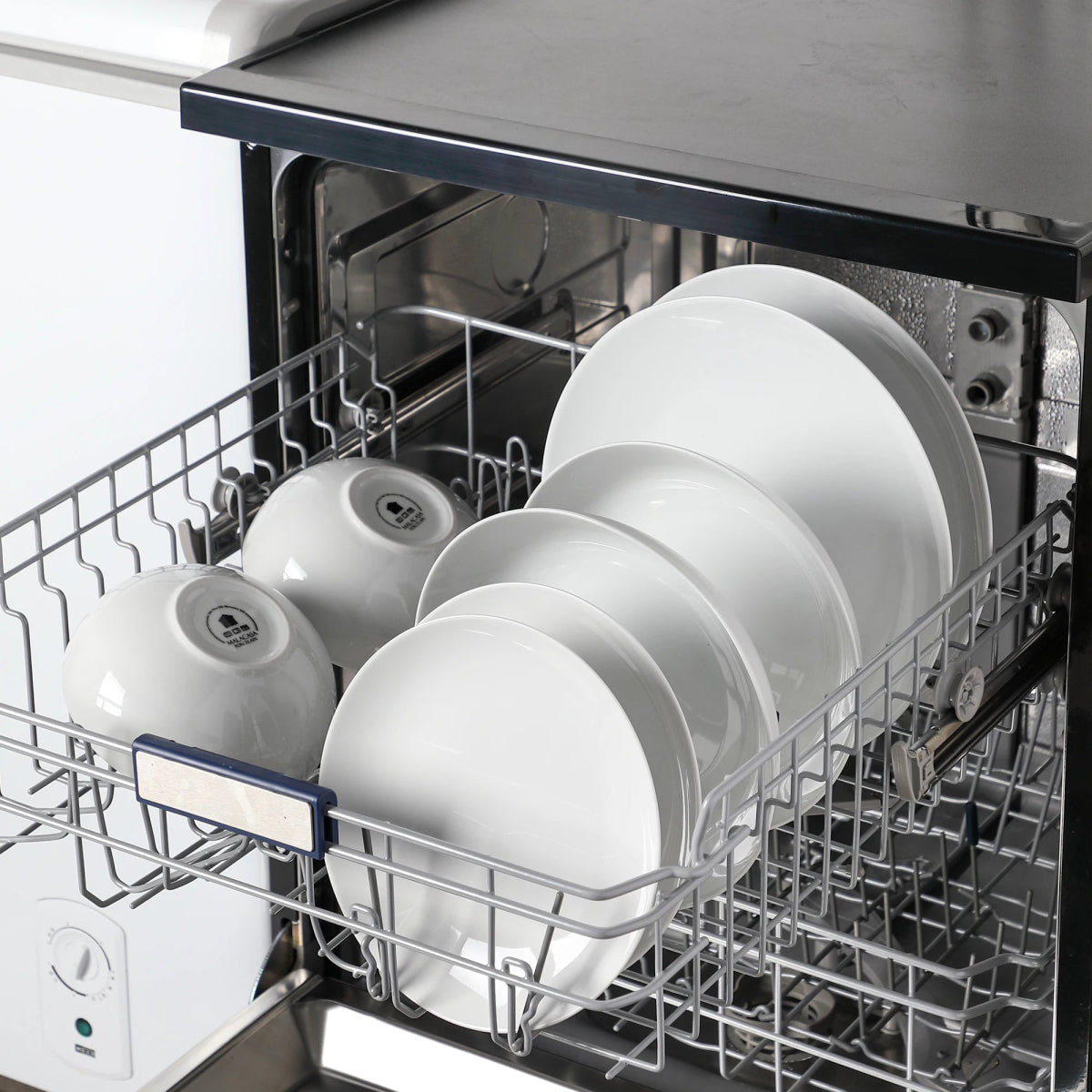 Vaisselle porcelaine 6/12 personnes - AMELIA - 24/48 pièces Novia Home 141024PBlackRim2776321336101