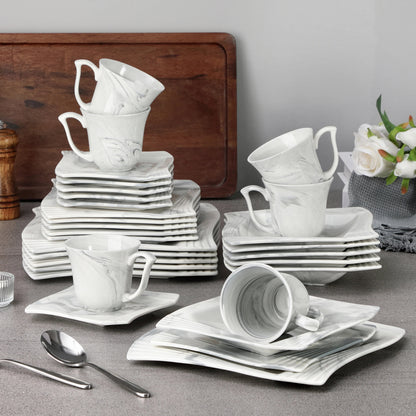Vaisselle porcelaine 6/12 personnes - AMPARO - 30/60 pièces Novia Home 1419330P2776321336101GERMANY