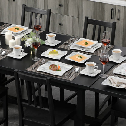 Vaisselle porcelaine 6/12 personnes - AMPARO - 30/60 pièces Novia Home 1419330P2776321336101GERMANY