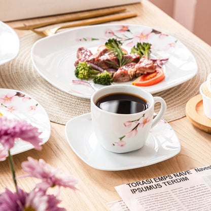Vaisselle porcelaine 6/12 personnes - ANNIE 30/60 pièces Novia Home 14691ANNIE30P2776321336101