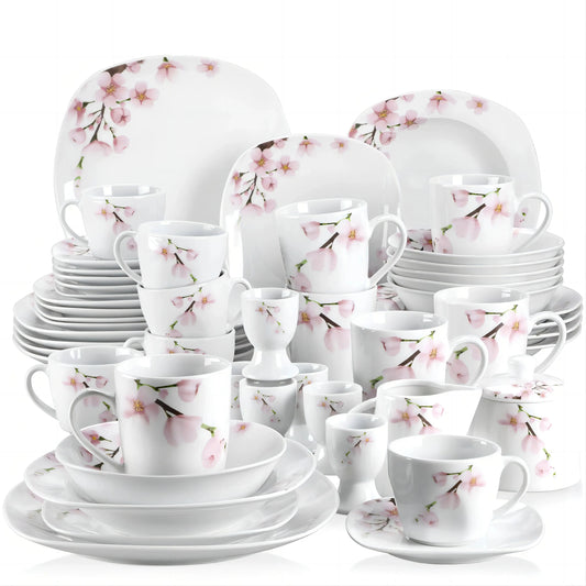 Vaisselle porcelaine 6/12 personnes ANNIE 50/100 pièces Novia Home 141050P2776321336101GERMANY