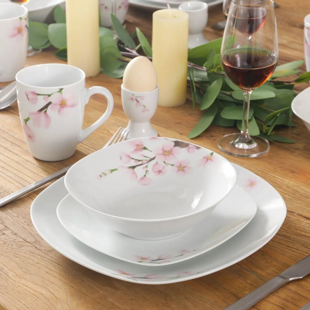 Vaisselle porcelaine 6/12 personnes ANNIE 50/100 pièces Novia Home 141050P2776321336101GERMANY