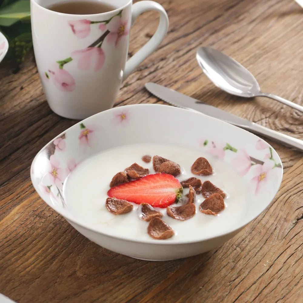 Vaisselle porcelaine 6/12 personnes ANNIE 50/100 pièces Novia Home 141050P2776321336101GERMANY