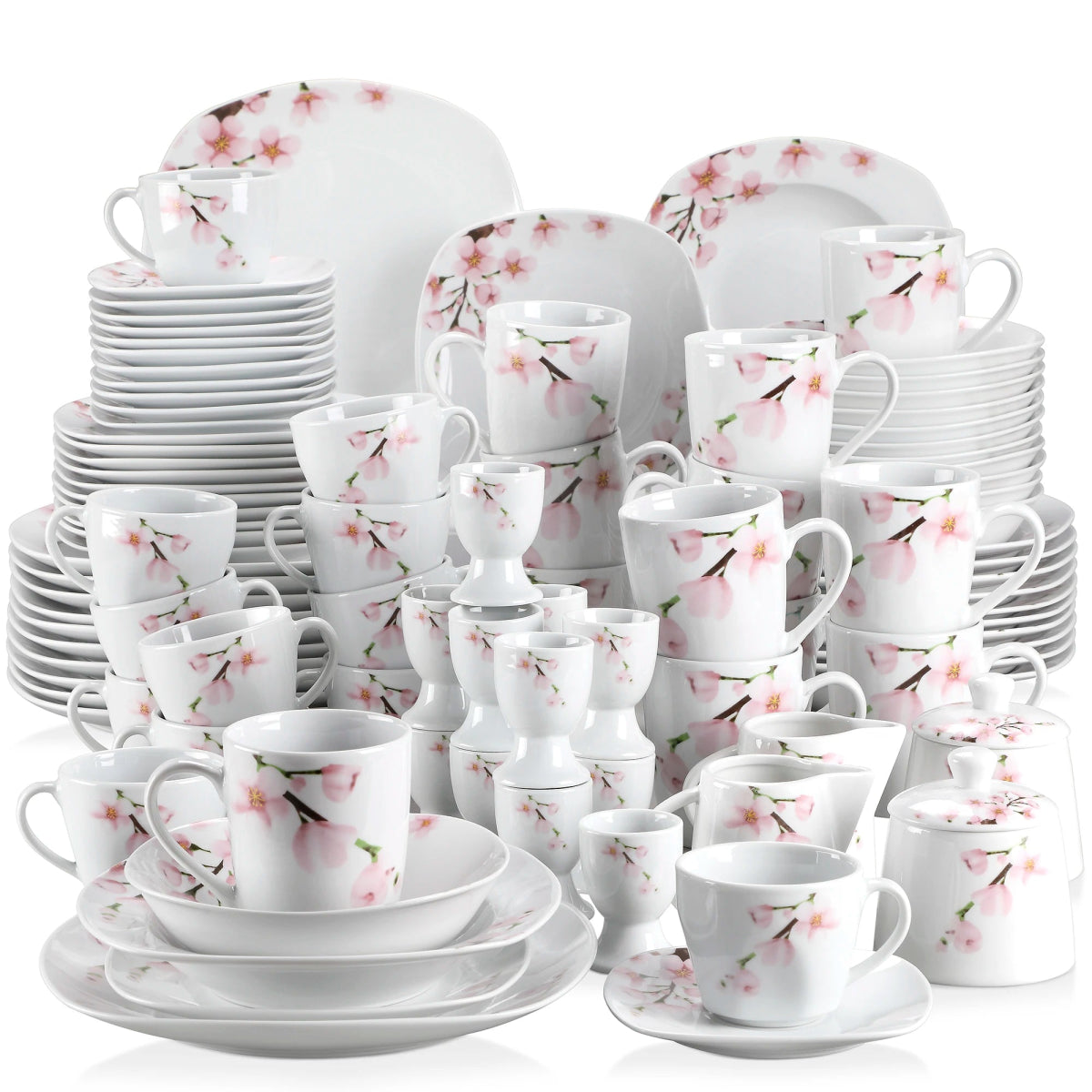 Vaisselle porcelaine 6/12 personnes ANNIE 50/100 pièces Novia Home 141050P2776321336101GERMANY