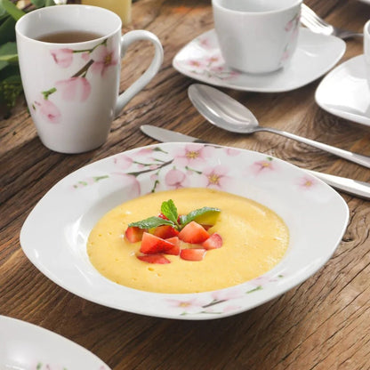 Vaisselle porcelaine 6/12 personnes ANNIE 50/100 pièces Novia Home 141050P2776321336101GERMANY