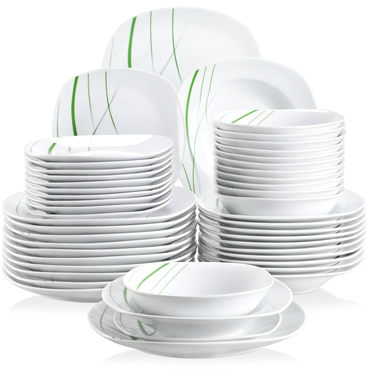 Vaisselle porcelaine 6/12 personnes - AVIVA - 24/48 pièces Novia Home 1417548P2776321336101GERMANY