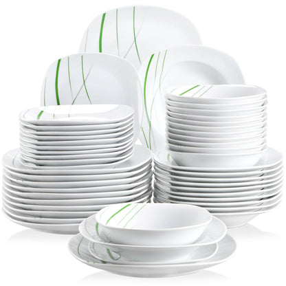Vaisselle porcelaine 6/12 personnes - AVIVA - 24/48 pièces Novia Home 1417548P2776321336101GERMANY