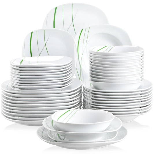 Vaisselle porcelaine 6/12 personnes - AVIVA - 24/48 pièces Novia Home 1417548P2776321336101GERMANY