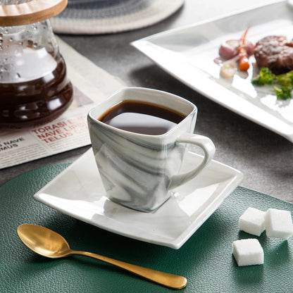 Vaisselle porcelaine 6/12 personnes - BLANCE - 30/60 pièces Novia Home 14193Marble30P2776321336101GERMANY