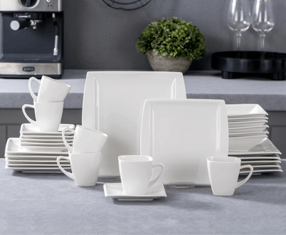 Vaisselle porcelaine 6/12 personnes - BLANCE - 30/60 pièces Novia Home 1469130P2776321336101GERMANY