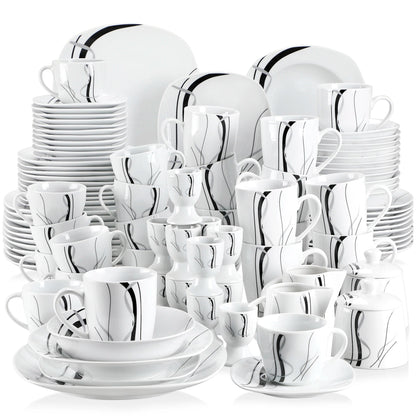 Vaisselle porcelaine 6/12 personnes - FIONA 50/100 pièces Novia Home 141050PFIONA2776321336101GERMANY