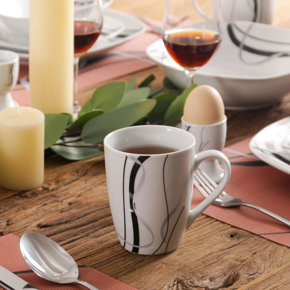 Vaisselle porcelaine 6/12 personnes - FIONA 50/100 pièces Novia Home 141050PFIONA2776321336101GERMANY