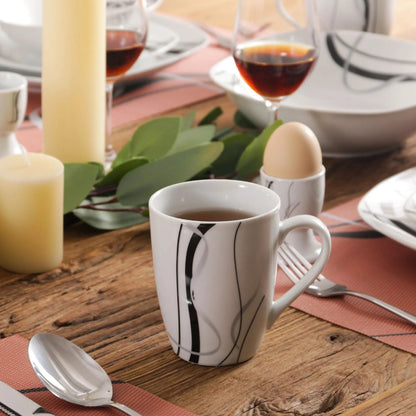 Vaisselle porcelaine 6/12 personnes - FIONA 50/100 pièces Novia Home 141050PFIONA2776321336101GERMANY
