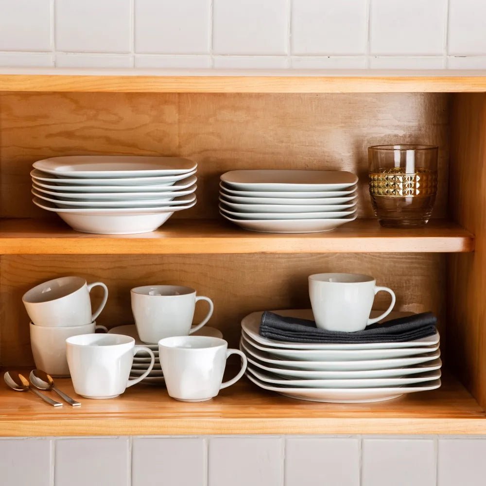 Vaisselle porcelaine 6/12 personnes - JULIA 30/60 pièces Novia Home 14105230pcs200007763201336101
