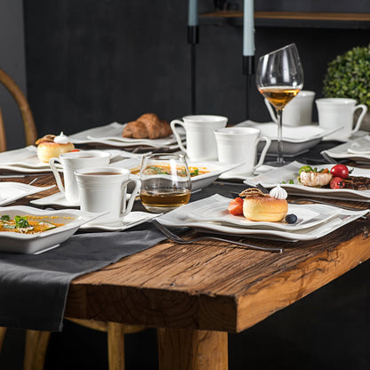 Vaisselle porcelaine 6/12 personnes - MARIO - 30/60 pièces Novia Home 14-193-30Piece-200007763-201336101